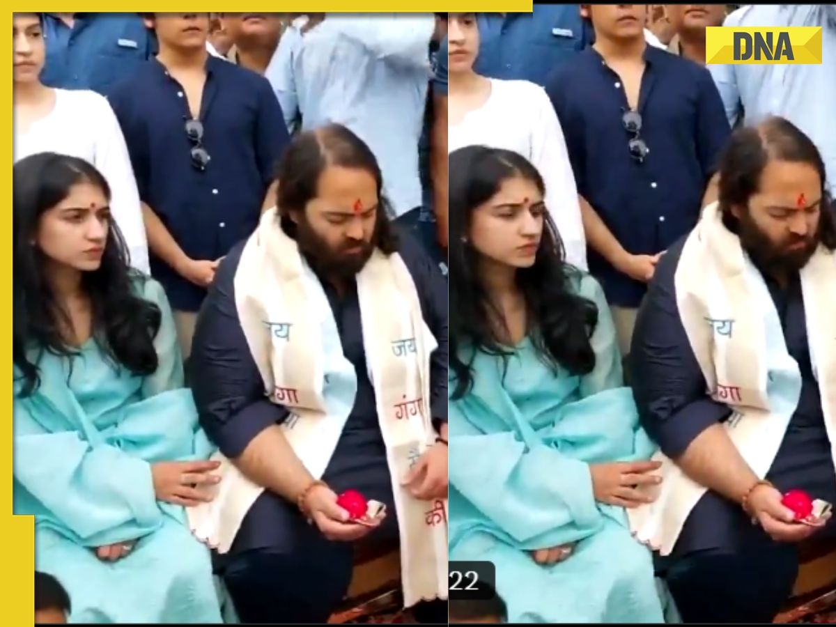 Anant Ambani, Radhika Merchant perform Ganga Puja at Haridwar's Har Ki Pauri, WATCH