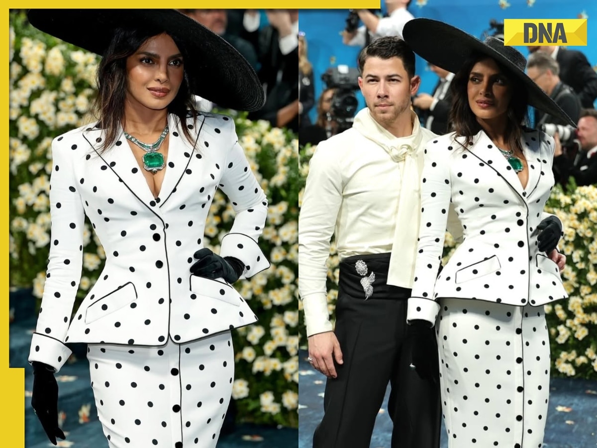 Priyanka Chopra turns heads in polka dot suit dress, arrives hand-in-hand with Nick Jonas at Met Gala 2025