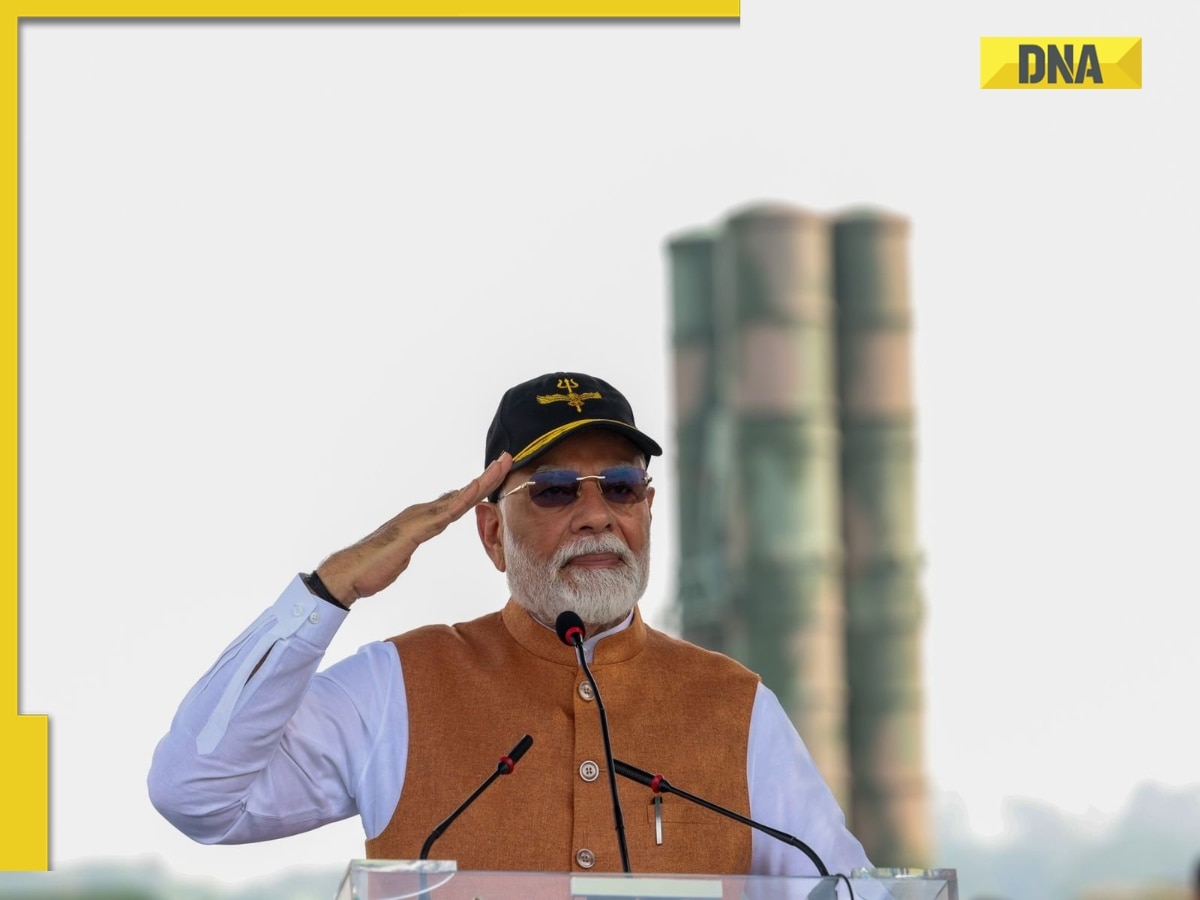 India debunks Pakistan's propaganda of destroying MiG-29, S-400, PM Modi addresses troops at Adampur with these in background  