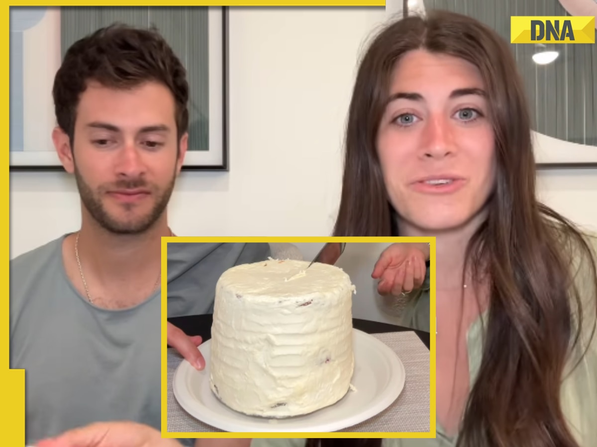 Viral video: Couple tries one year old frozen wedding cake, leaves Internet shocked, 'Food poisoning..', watch