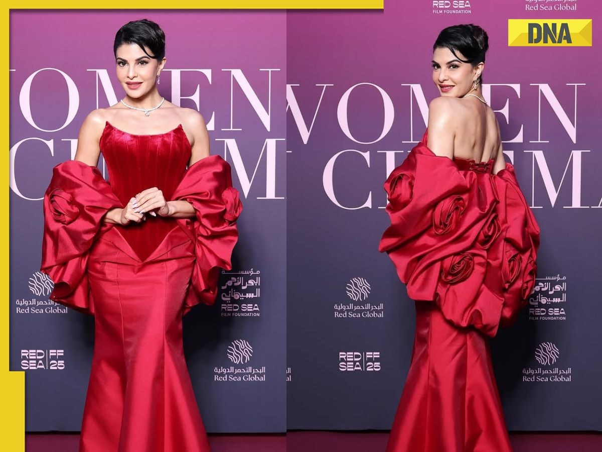 Jacqueline Fernandez looks magnificent in strapless red gown at Cannes Film Festival, see pics