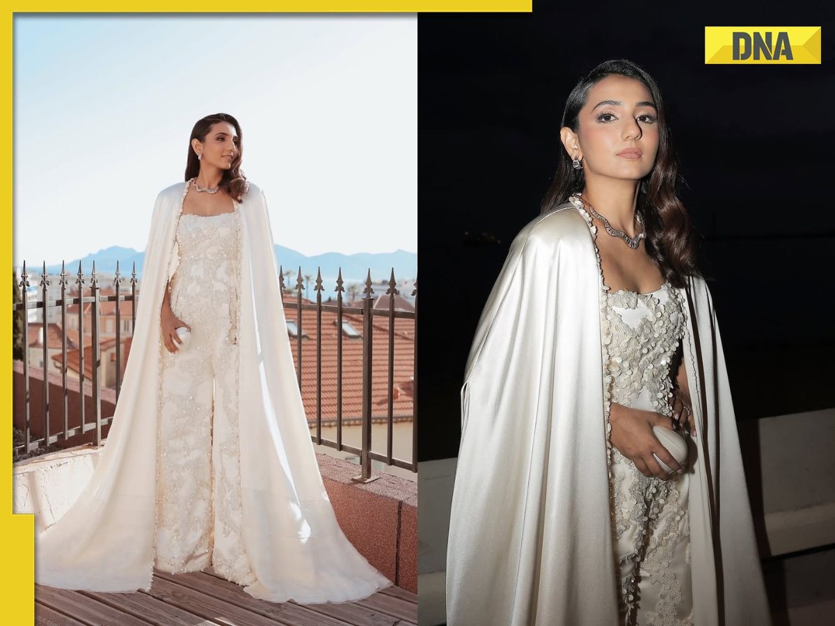 Masoon Minawala stuns in ivory satin jumpsuit that took over 600 hours to create, see pic