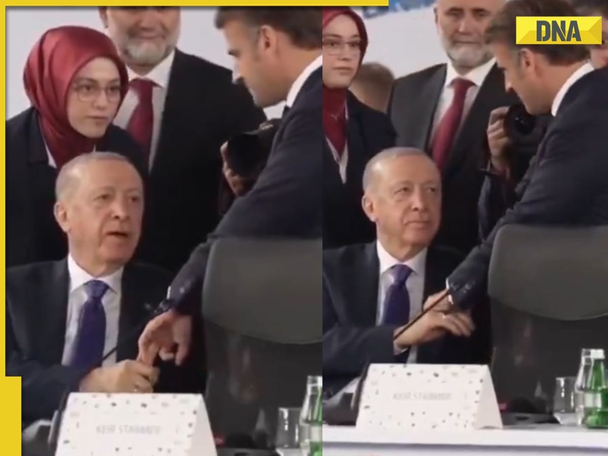 Why Turkish President Erdogan grabbed Emmanuel Macron's finger mid-talk? Reason will leave you shocked, it is...