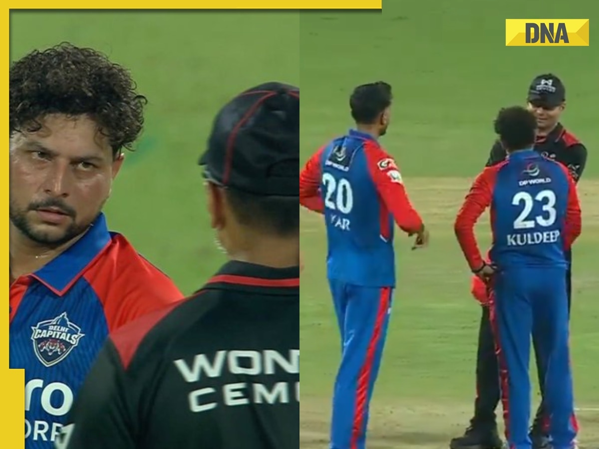 IPL 2025: Kuldeep Yadav fumes at umpire after DRS call goes against him during DC vs GT clash, watch