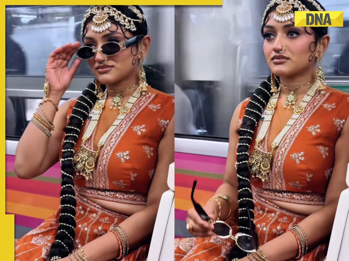 Viral video: Indian-origin woman slays in lehenga inside Paris metro, netizens say 'new girl crush', watch