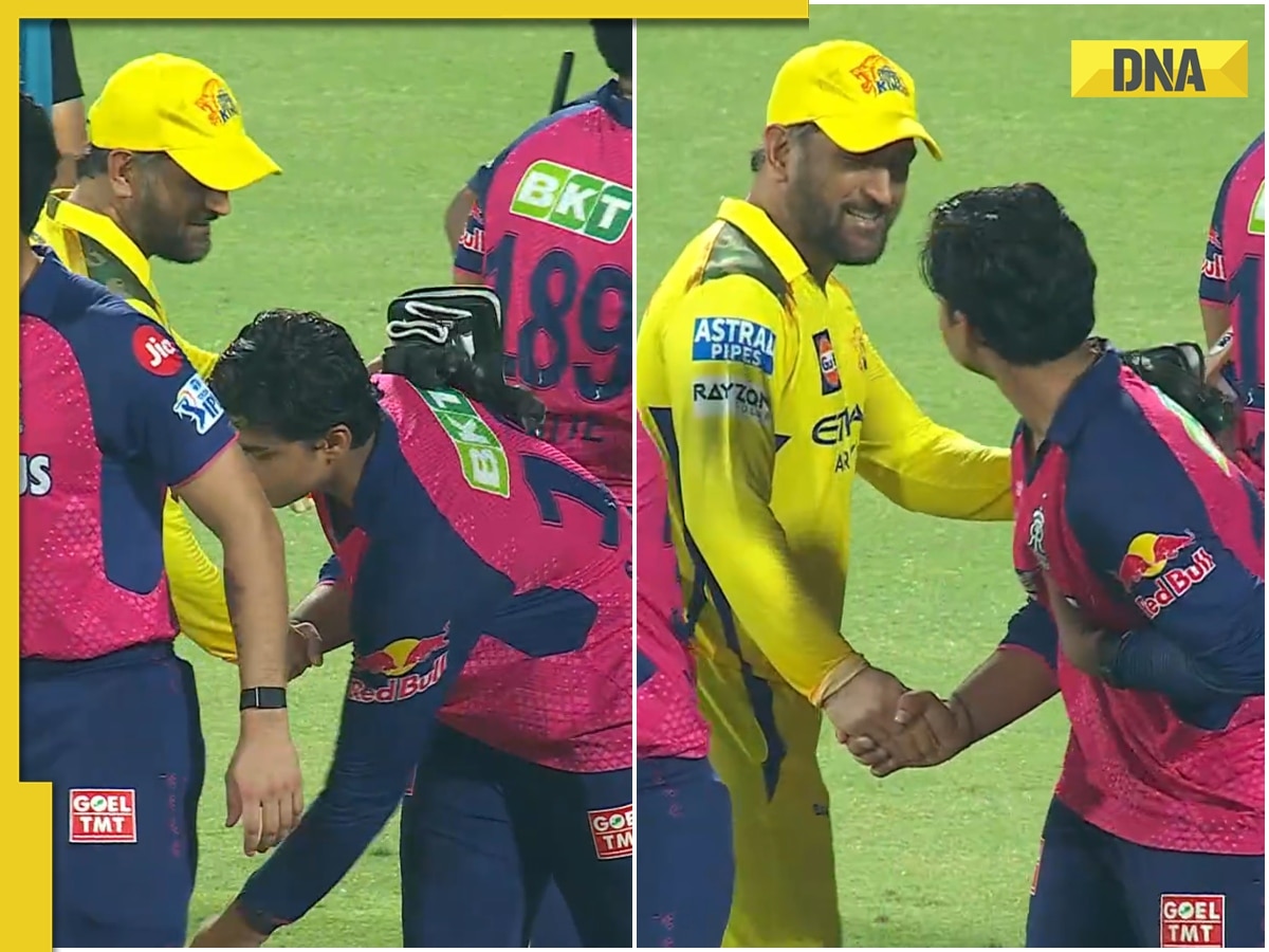 Vaibhav Suryavanshi touching MS Dhoni's feet post CSK vs RR match wins internet, fans call it 'best moment' of IPL 2025