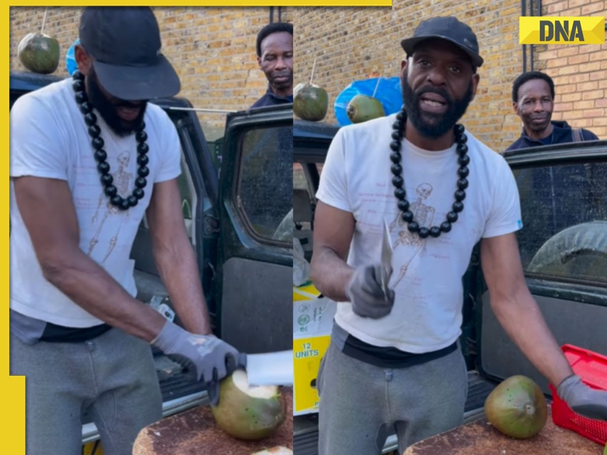 Viral Video: British man sells 'nariyal pani' in London, leaves netizens impressed with his 'desi accent', watch