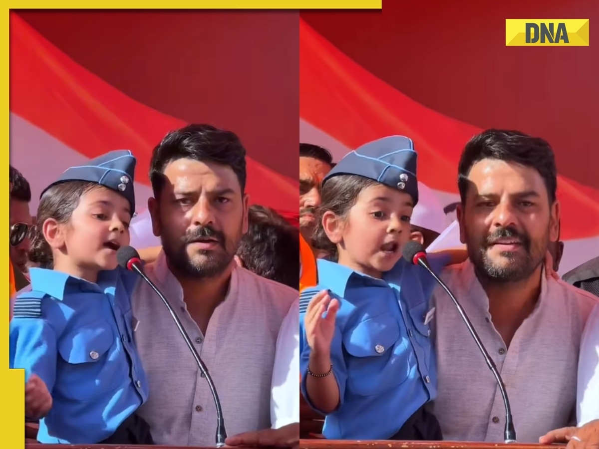 Viral video: Little girl steals hearts as she recites 'Shiv Tandav Stotram' at Jodhpur Tiranga Yatra, netizens call her 'future flying officer,' watch
