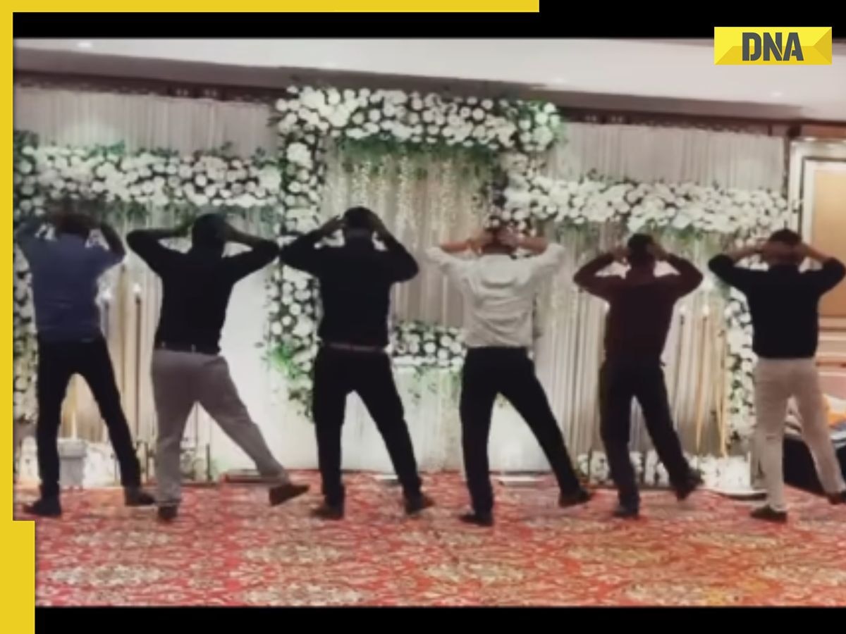 Viral video: Groomsmen set the sangeet night on fire with ‘Uyi Amma’ dance performance, netizens say 'boys rocked girls shocked'