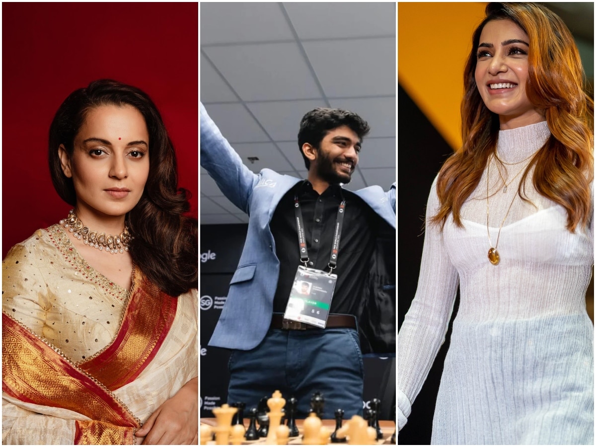 Kangana Ranaut to Samantha Ruth Prabhu, celebrities shower praise on D Gukesh for his win over Magnus Carlsen