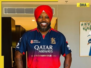 'Universe boss' Chris Gayle's IPL 2025 final look with turban, RCB ...