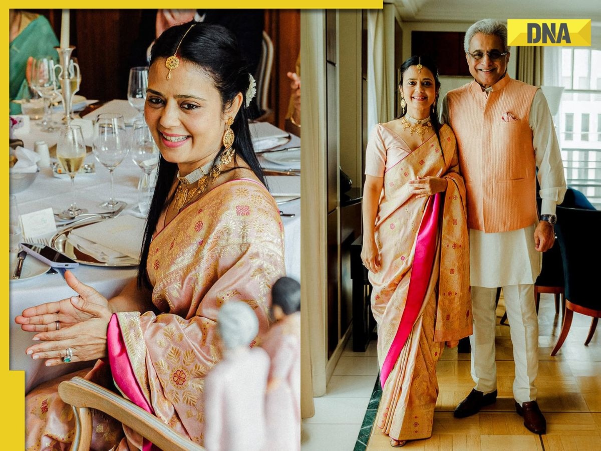 MP Mahua Moitra ties the knot with Pinaki Misra in Raw Mango saree that took 45 days to create