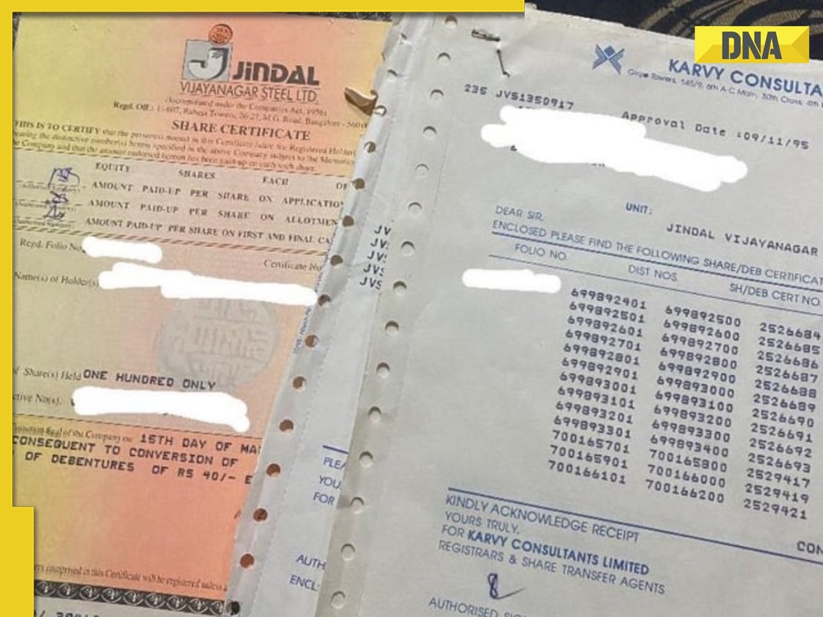 Man finds his father’s JSW Steel shares from 90s worth Rs 1 lakh, it's current value will leave you in shock