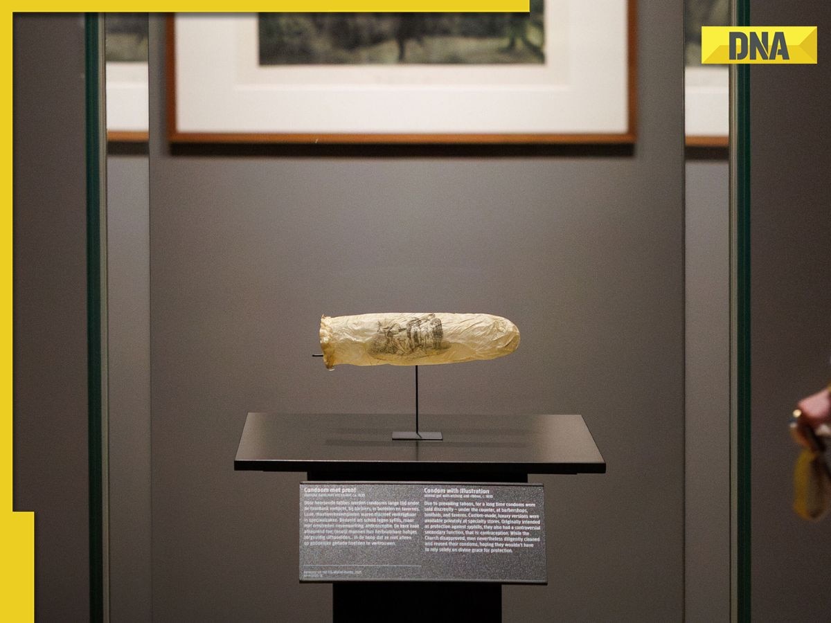 Netherlands’ museum displays 200-year-old condom, a 19th century satire on... with a sharp message in unique exhibition titled... 