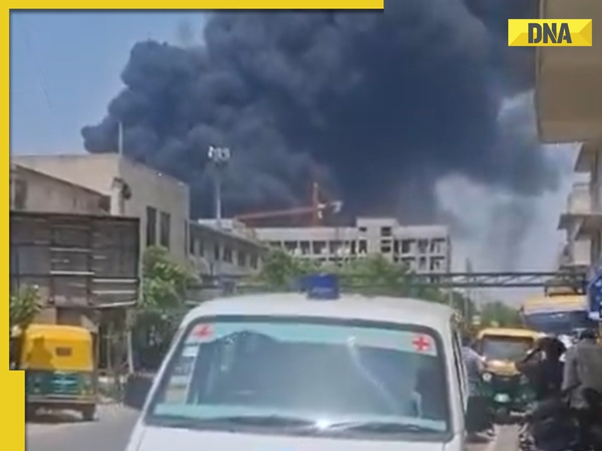 Ahmedabad Plane Crash: Air India flight to London crashes, video show thick black smoke rising from accident site; WATCH