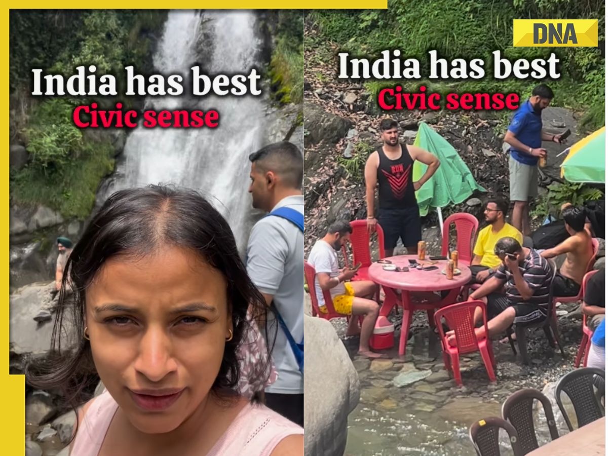 'We lack civic sense': Viral video shows tourists drinking and littering at Himachal's Lapas waterfall 