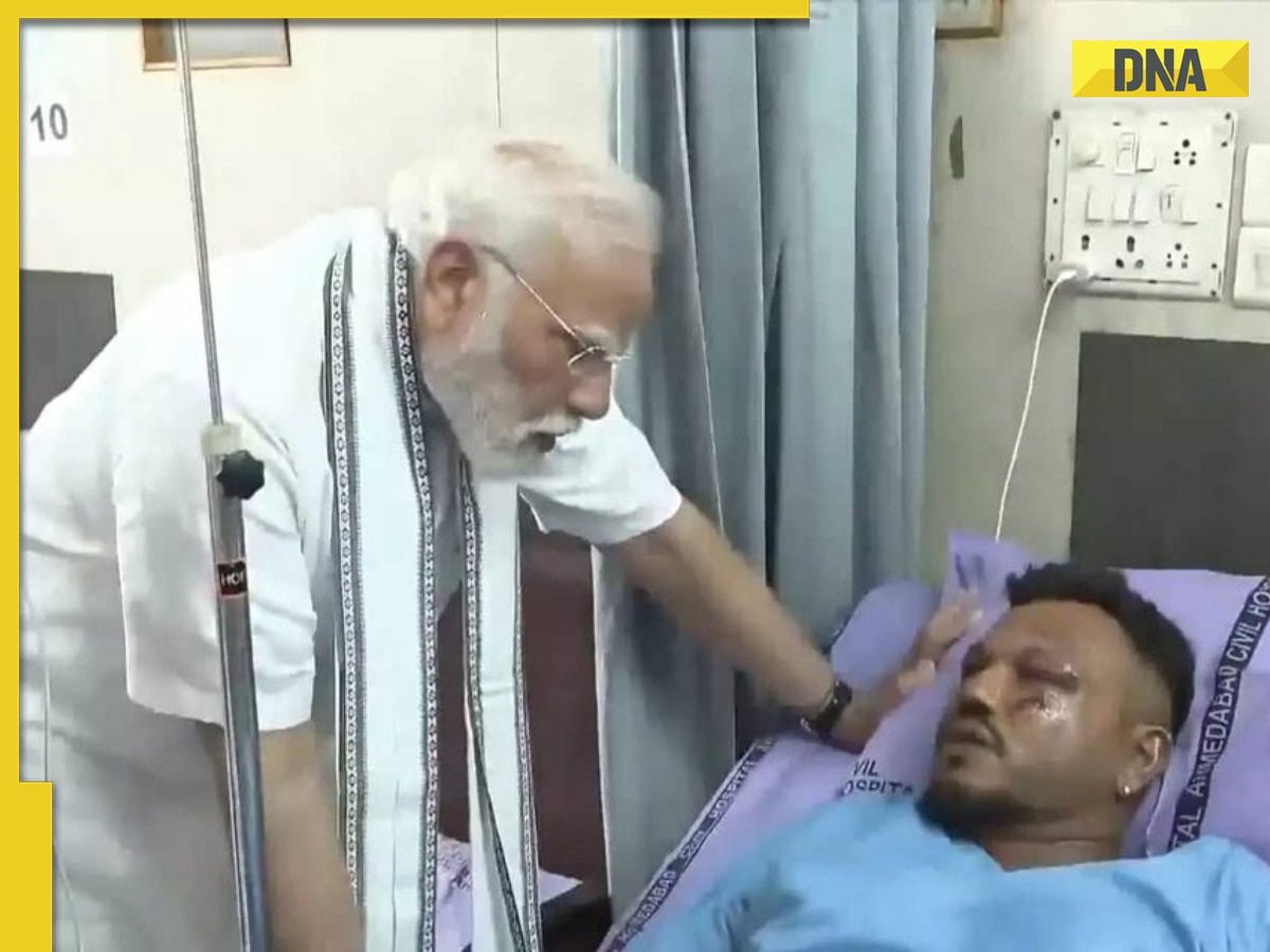 Video: PM Modi meets Vishwash Kumar Ramesh, lone survivor of Air India plane crash in Ahmedabad, Watch