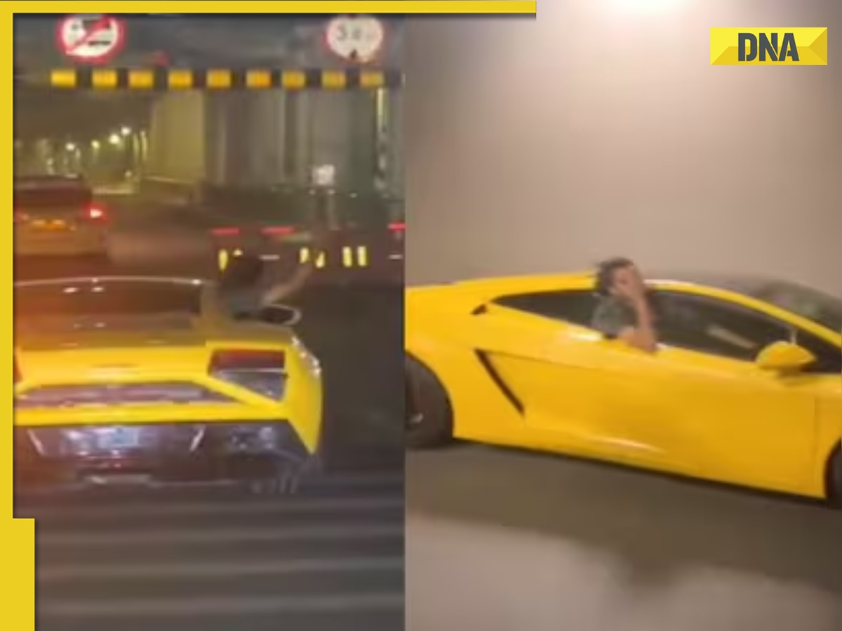 Viral Video: Gurugram man recklessly drives speeding Lamborghini worth Rs 6 crore, netizens say 'Playing Fast & Furious on Indian roads'