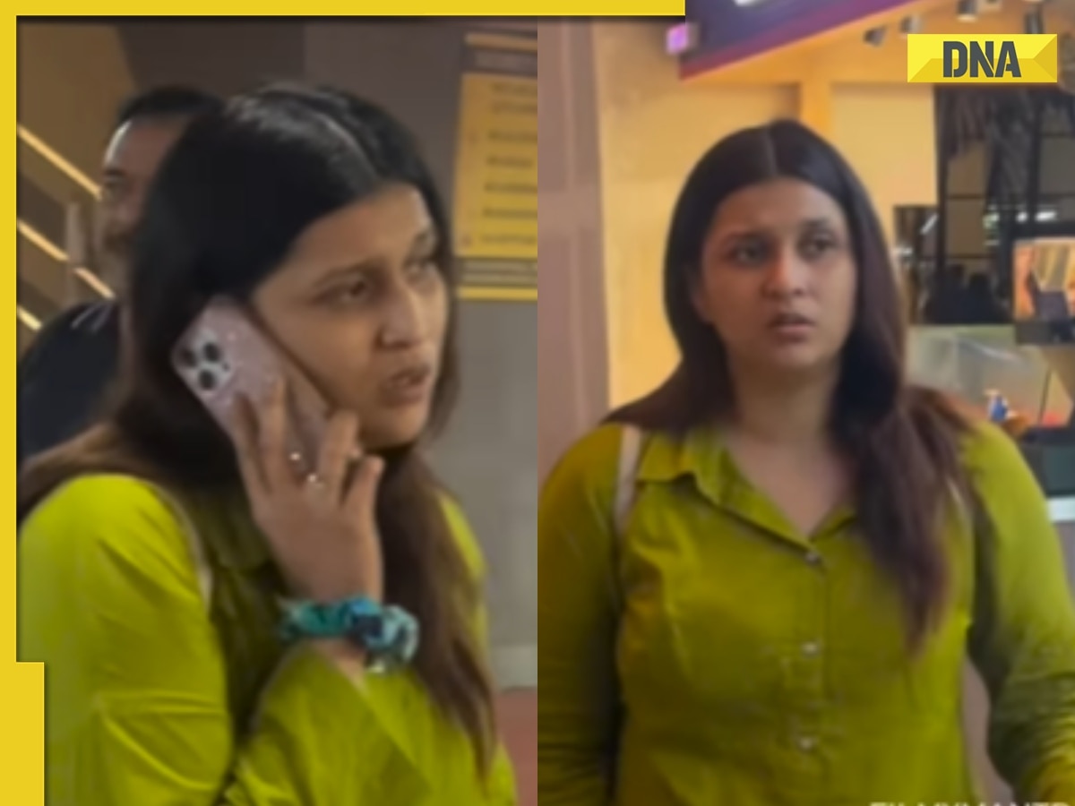Mannara Chopra rushes out of airport, looks heartbroken after father's death: Watch