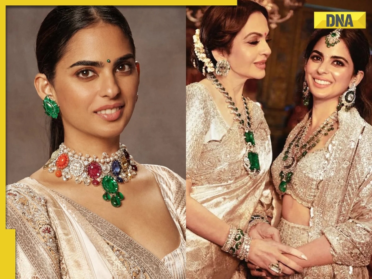 From Garden of Love necklace to 50-carat solitaire studs: A look inside Mukesh Ambani and Nita Ambani's daughter Isha Ambani's priceless natural diamond collection