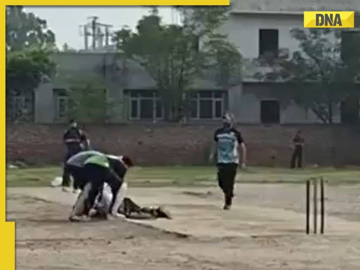 Viral Video: Batter collapses on pitch, dies of heart attack moments after hitting six