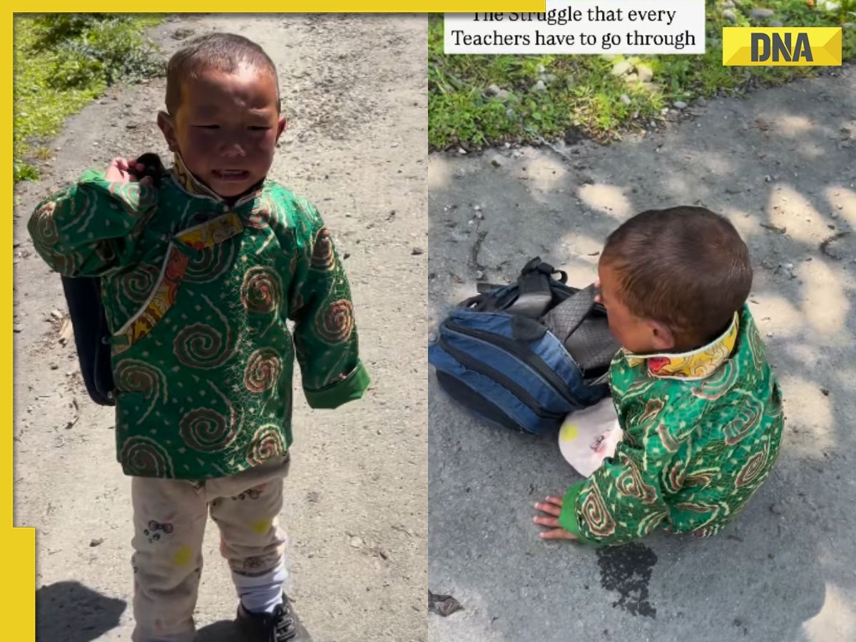 Viral video: A little boy’s dramatic school escape is too relatable, teacher’s patience wins hearts online