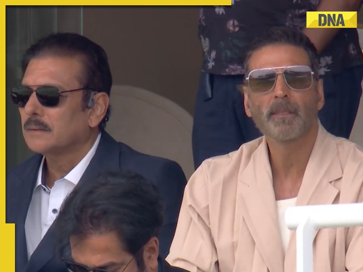 Akshay Kumar, Twinkle Khanna cheer for India against England at Lord's; photo with Ravi Shastri goes viral