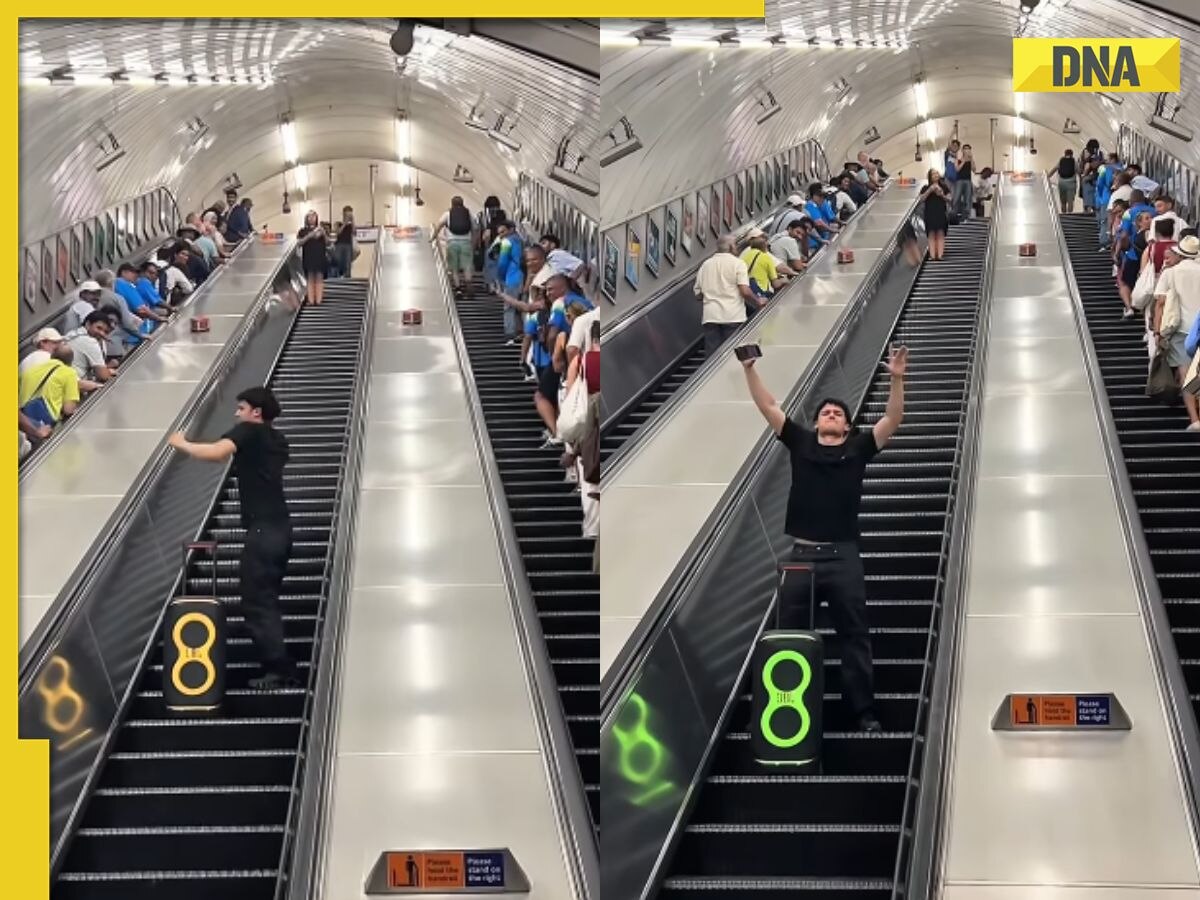 Viral video: Man performs bhangra on London underground escalator, Internet can’t stop watching