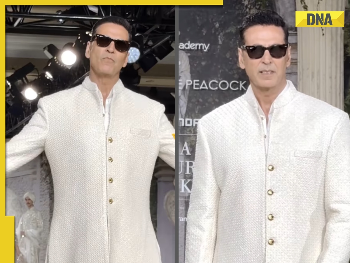 'Main Hindi me bolunga...': Akshay Kumar jokes as he walks the ramp past his bedtime, says 'aap sabhi logo ka...'