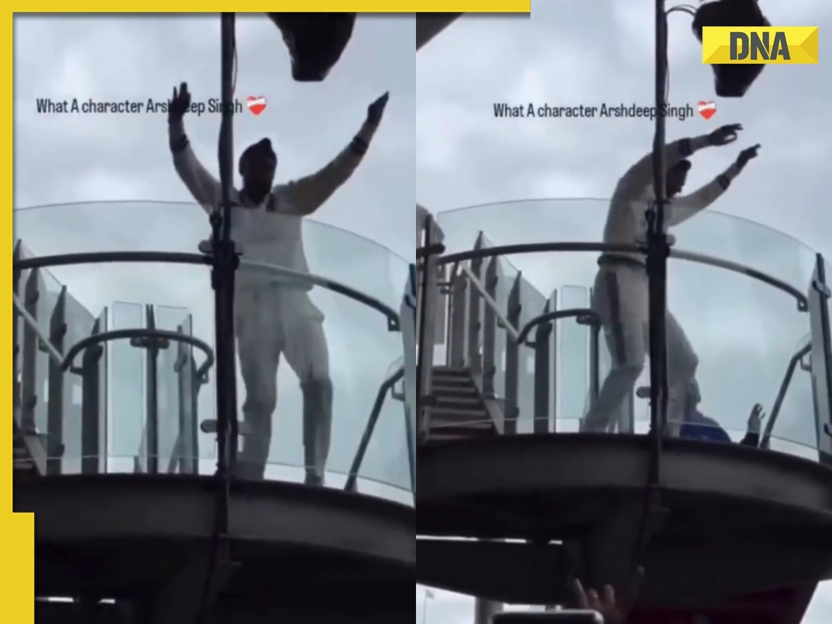 IND vs ENG 4th Test: Arshdeep Singh spotted dancing at Old Trafford cricket ground's stairs, watch viral video