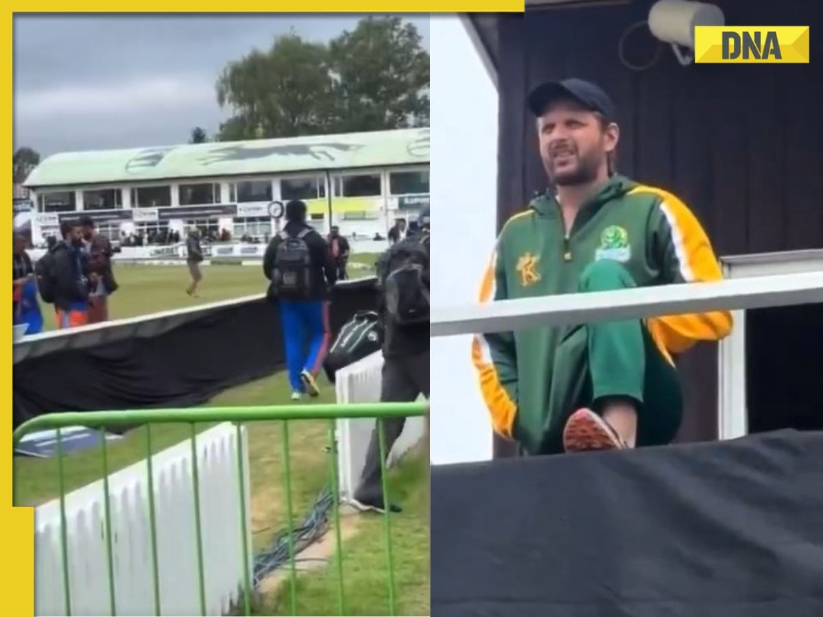 Watch: Shahid Afridi's 'kis muh se' remark backfires as helpless Pakistani legend watches Indian players exit WCL