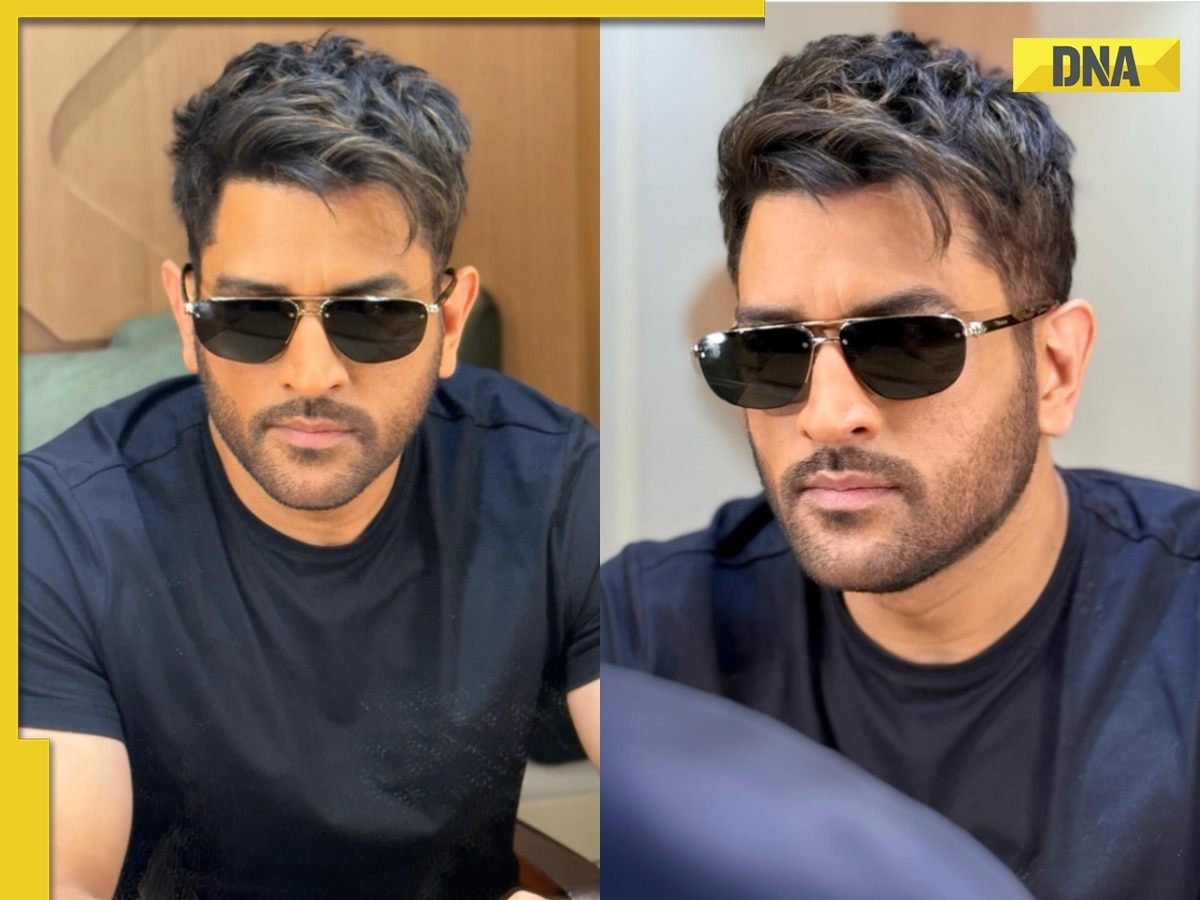 Captain cool Dhoni's new hairstyle breaks the internet, fans call him 'king'