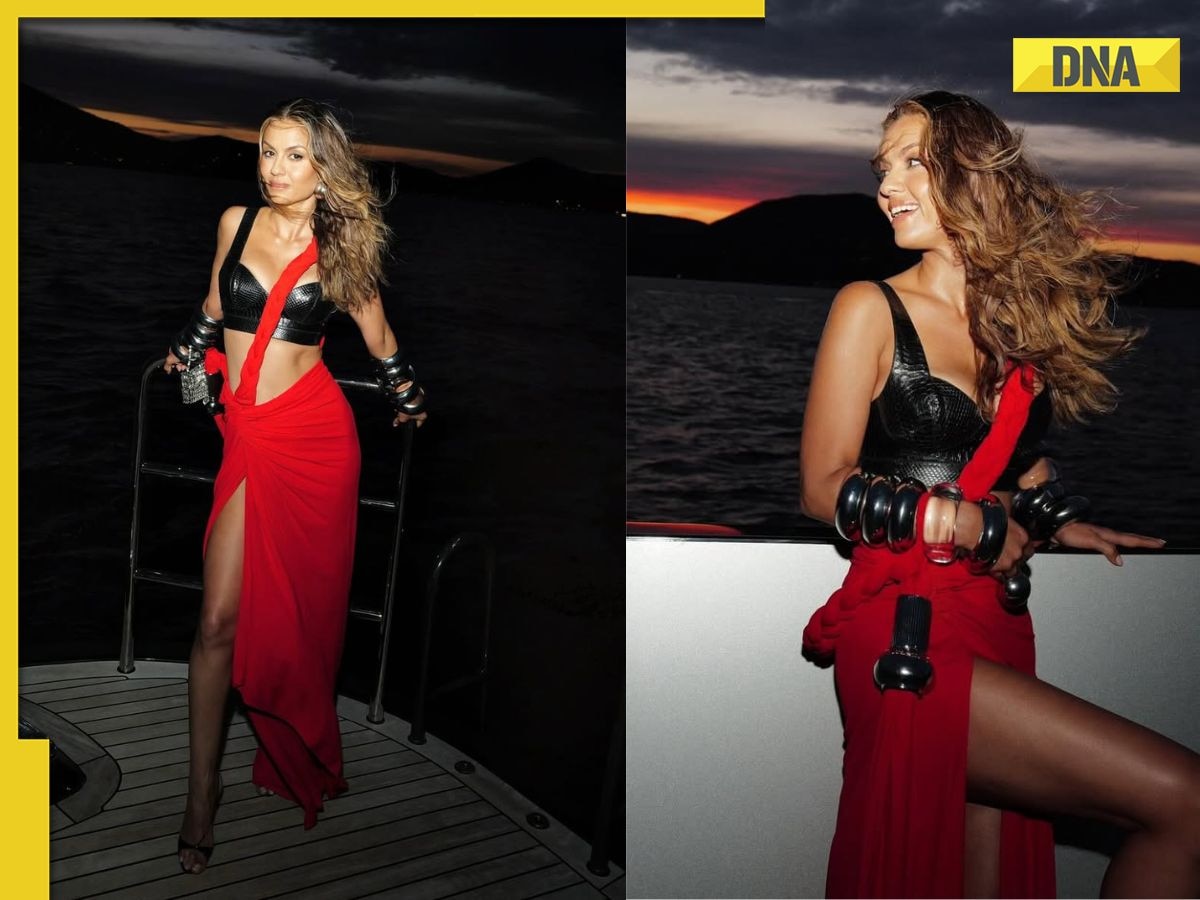 Natasha Poonawalla stuns in leather blouse, modern saree fusion; see pics here