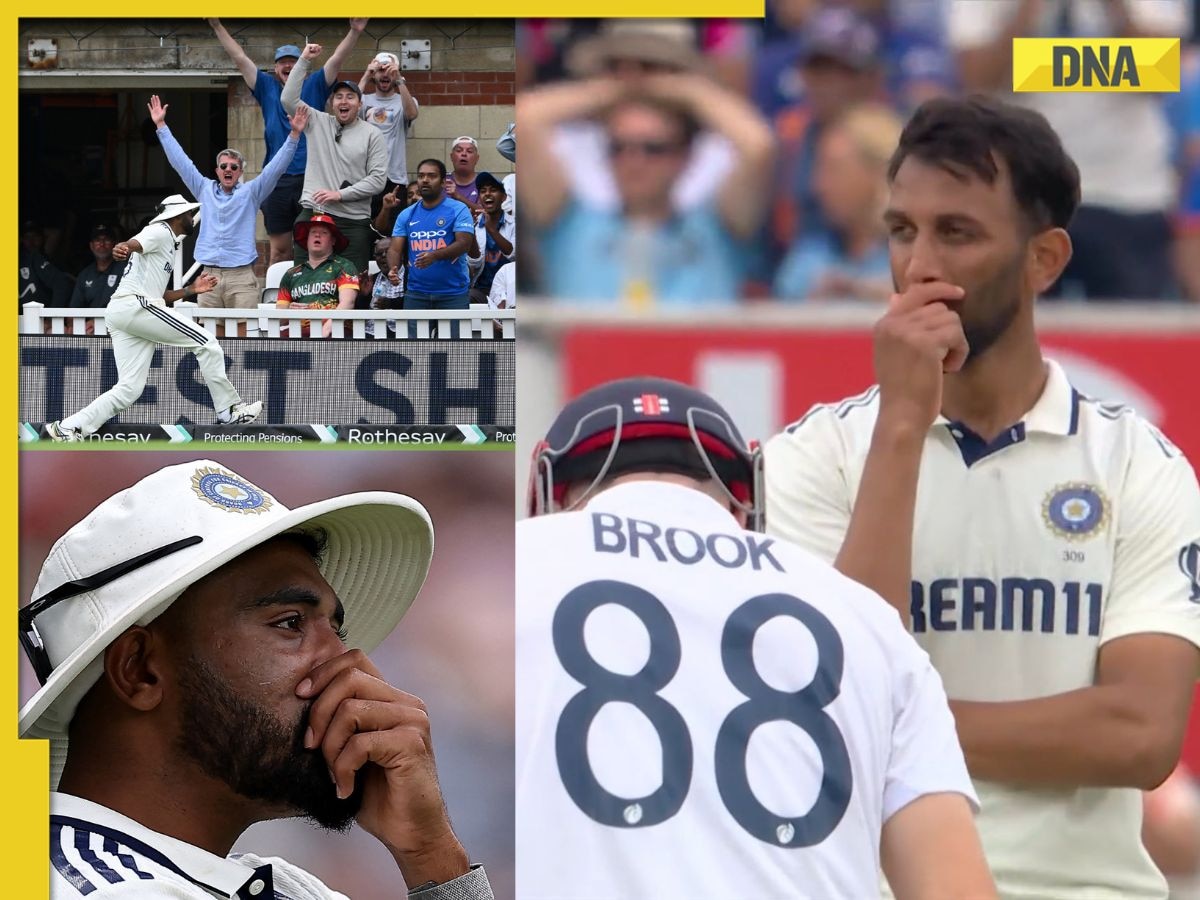 IND vs ENG 5th Test: Mohammed Siraj’s boundary error hands six to Harry Brook, Prasidh Krishna left red-faced - Watch