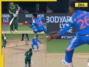 IND vs SA Women's World Cup 2025: Kranti Gaud pulls off stunning catch to dismiss last-match centurion Tazmin Brits for a duck - Watch