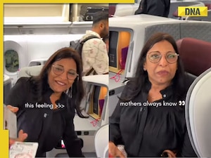 Viral video: Daughter surprises mother with first ever business class