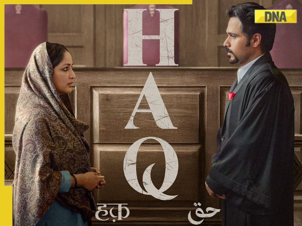 general A poster of Haq general Haq: Shah Bano's grandson slams Yami Gautam, Emraan Hashmi-starrer, alleges makers 'breach of...': 'Lot of facts are...'