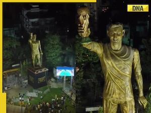 Watch: Kolkata unveils 70-foot Lionel Messi statue as city prepares for GOAT's India visit; Z-security assigned