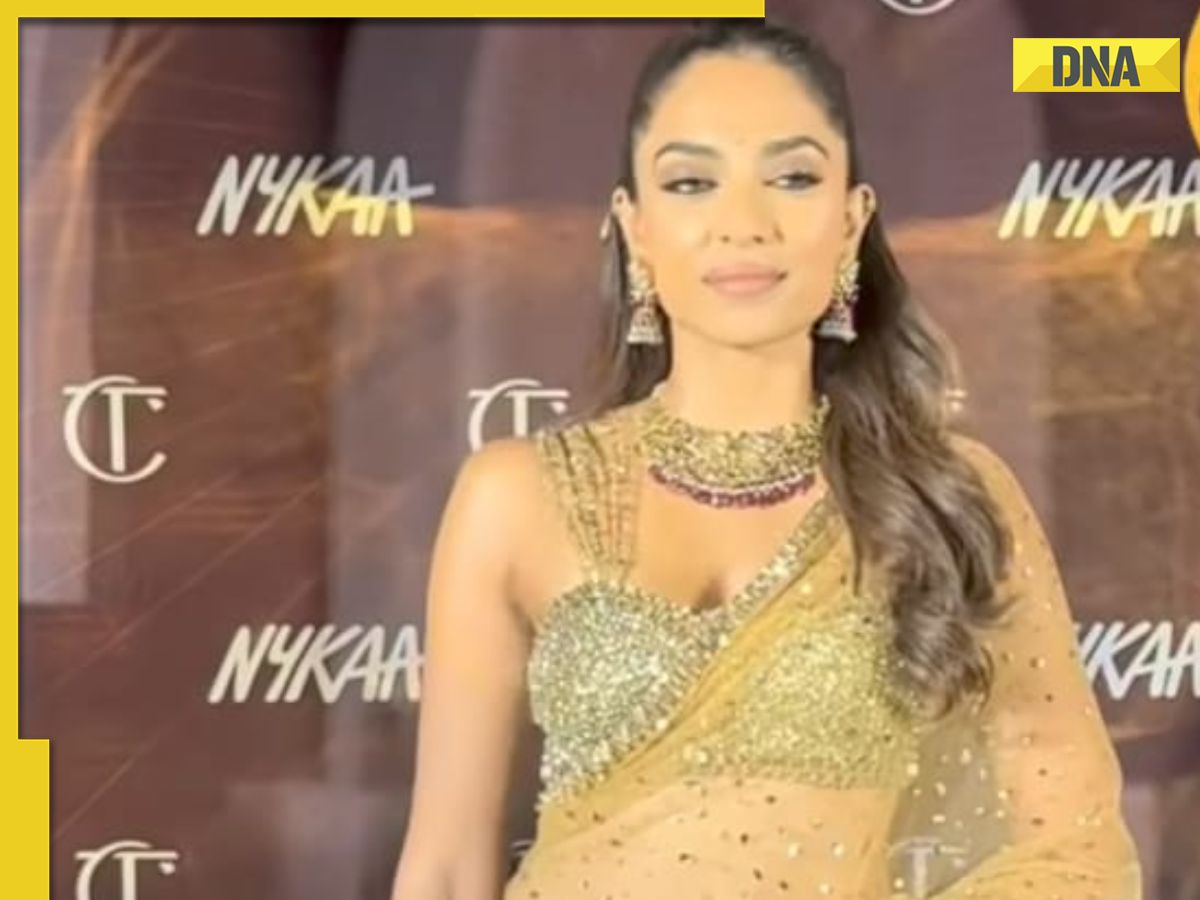 Sobhita Dhulipala glitters like gold in stunning lehenga‑saree with eye‑catching ruby necklace, SEE pics