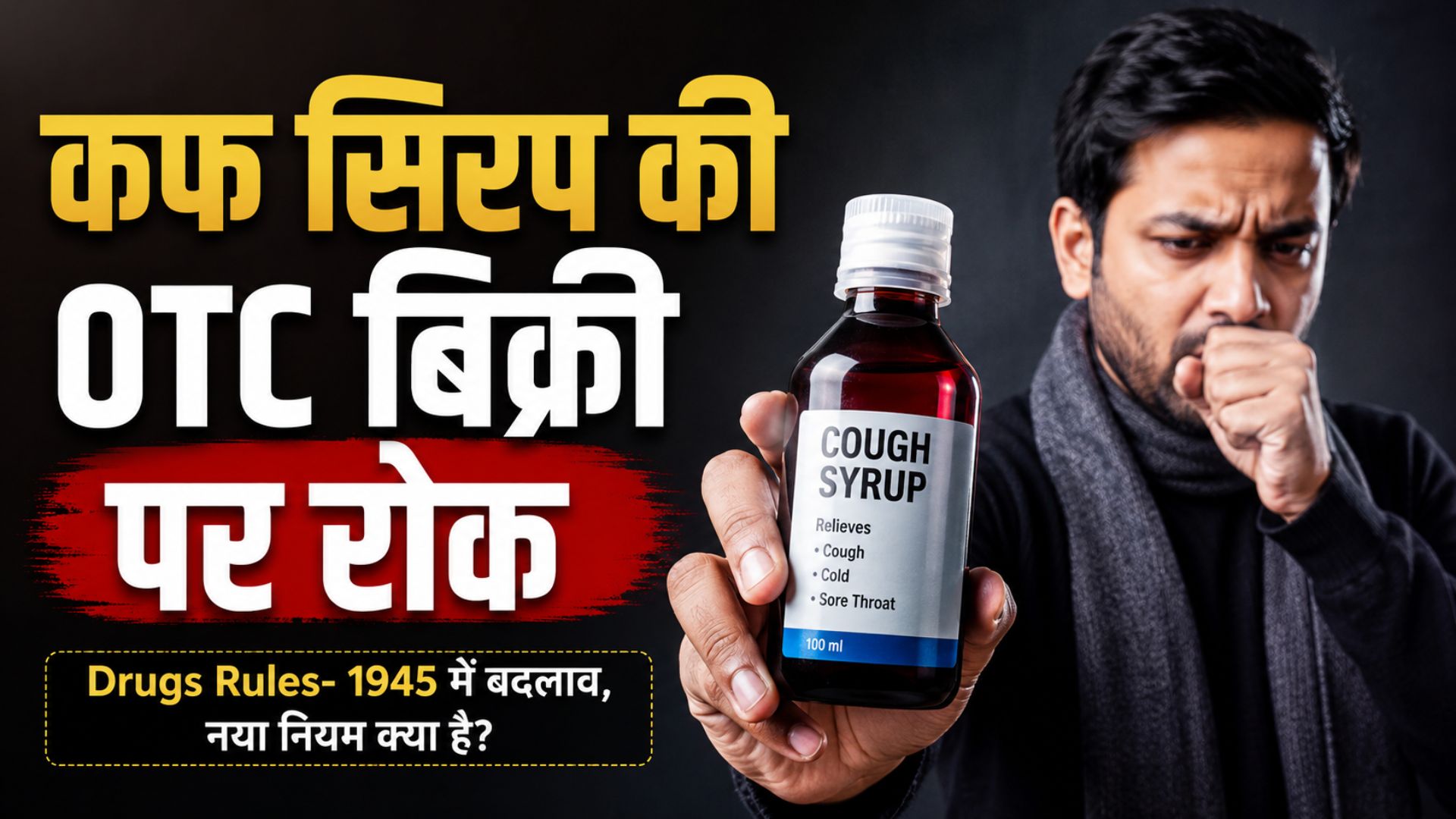 Cough Syrup की OTC बिक्री पर रोक, Drugs Rules- 1945 में बदलाव, Schedule K से बाहर हुआ ‘सिरप’, जानिए नया नियम