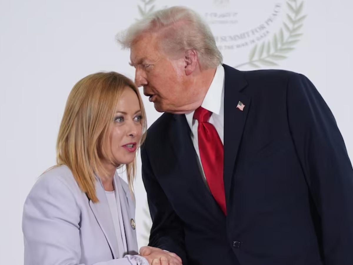 Italian Prime ?Minister Giorgia Meloni shades Trump as she denies begging him for a photo
