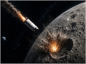 Did a part of SpaceX's Falcon 9 rocket crash into the Moon at 8,690 km/h?