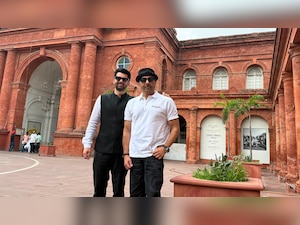 Sunny Deol, Karan Deol visit Partition Museum in Amritsar to promote Batwara 1947, see pics