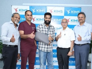 Jr NTR undergoes shoulder surgery, discharged from KIMS, photos go viral: 'I'm doing well'