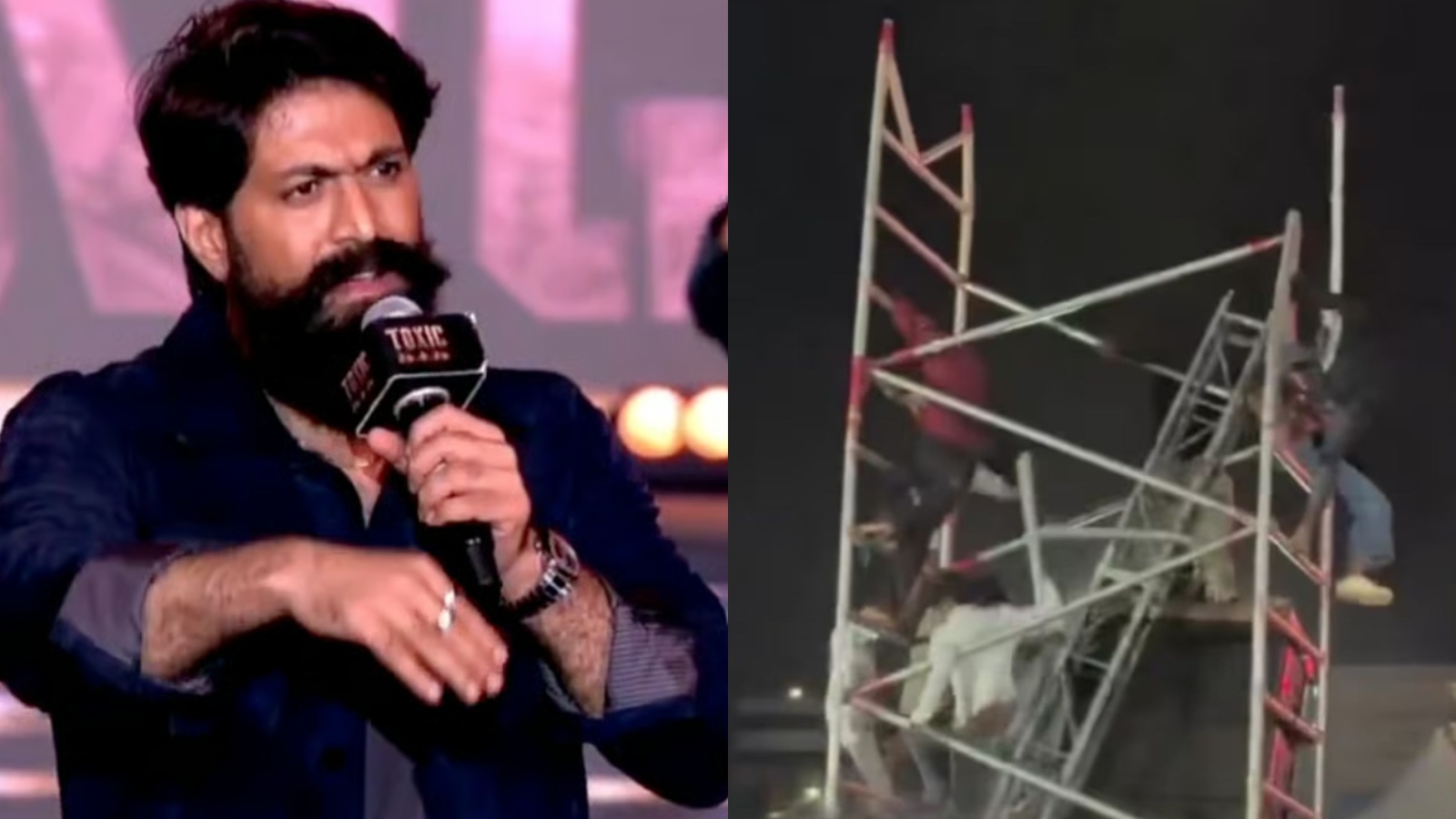 Viral video: Yash reacts after major accident leaves four injured at Toxic pre-release event in Hyderabad