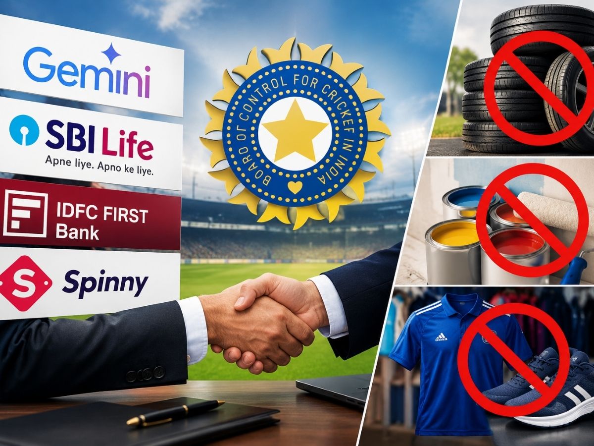 Explained: Why BCCI barred tyre, paint, sportswear brands while holding sponsorship talks with Gemini, SBI and others