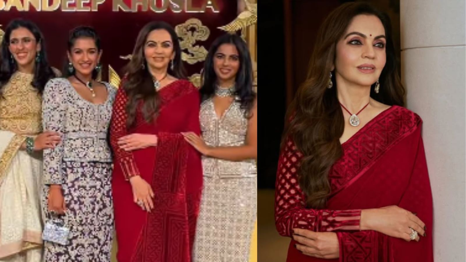 Nita Ambani, Isha Ambani, Shloka Mehta and Radhika Merchant stun at Abu Jani- Sandeep Khosla event; Watch