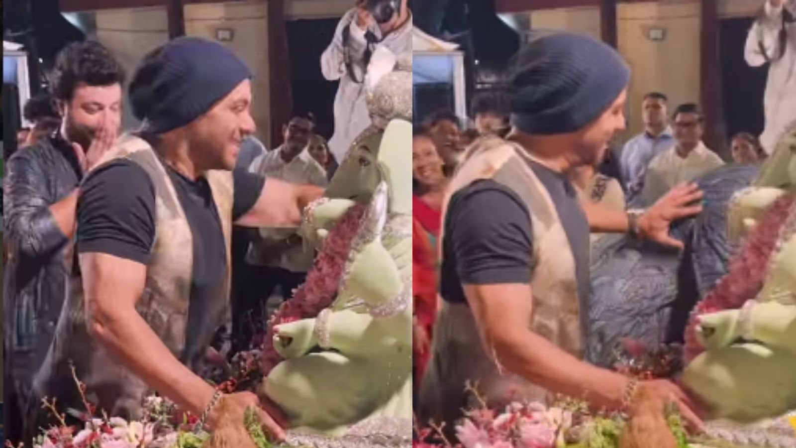 Salman Khan teases Varun Sharma during Ganpati Visarjan, video goes viral: 'Aur kitna wish...' | Watch