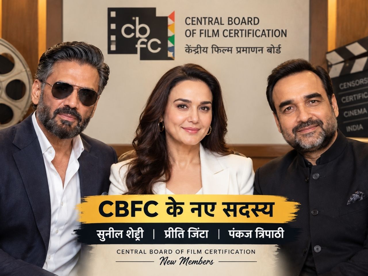 BREAKING: Pankaj Tripathi, Priety Zinta, Priyadarshan, Suniel Shetty join CBFC, 18 new board members added in reconstituted committee for...