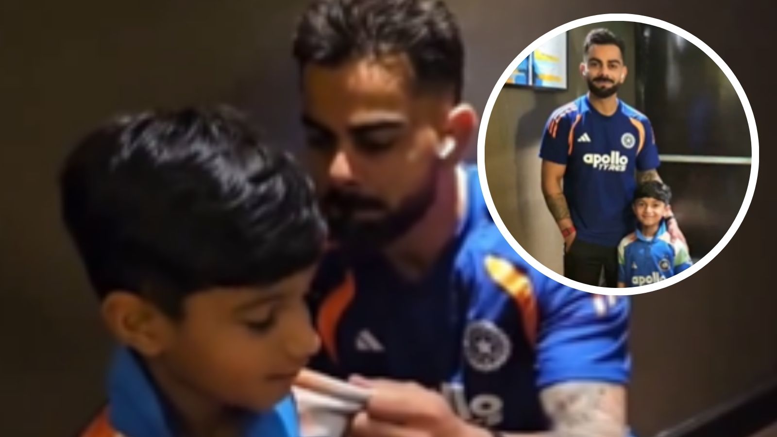 Virat Kohli's sweet gesture for young fan in matching India kit during WI ODIs wins hearts; netizens react: 'Wow cute moment'